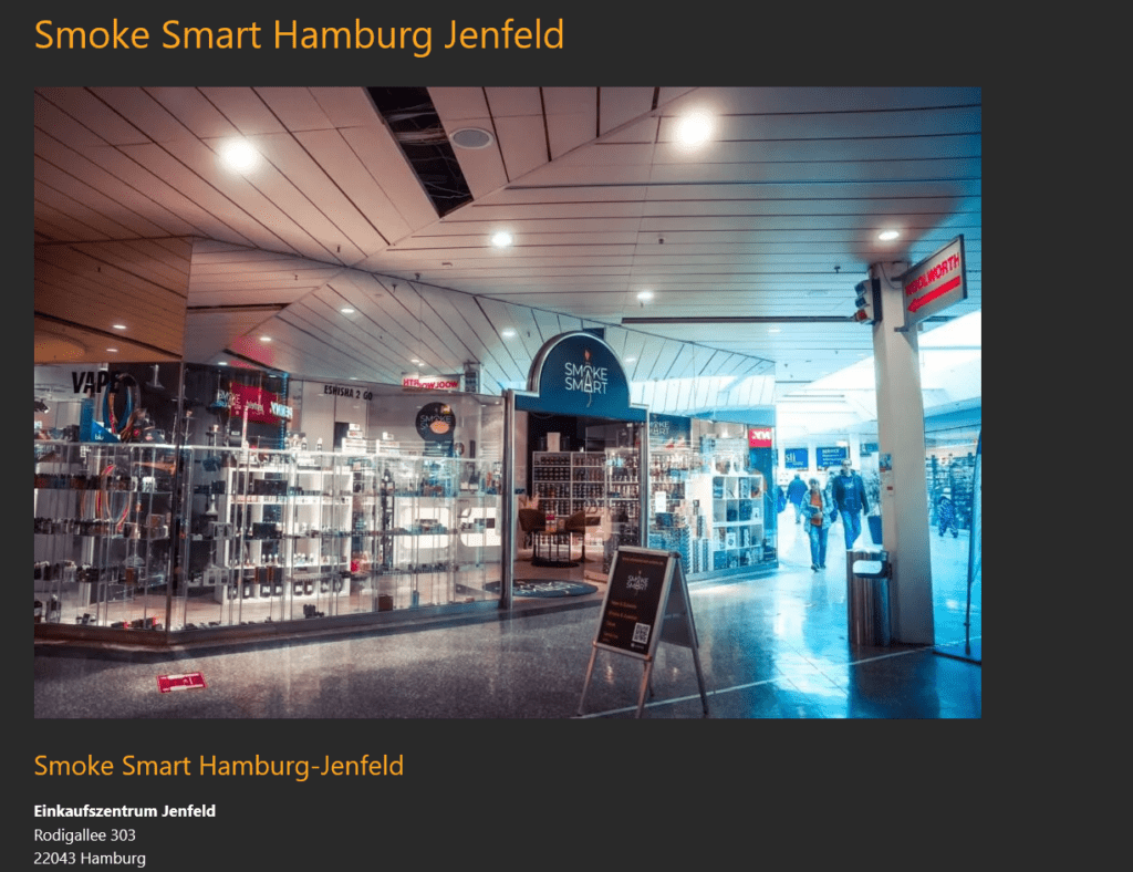 Smoke Smart Hamburg-Jenfeld